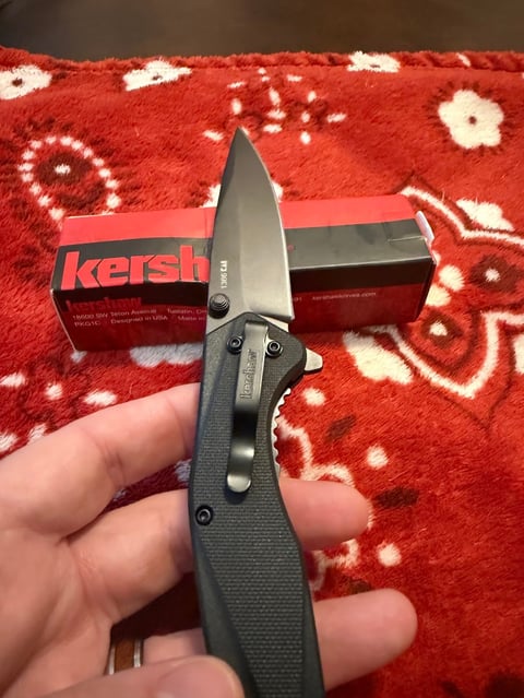 Kershaw Acclaim with box in hand