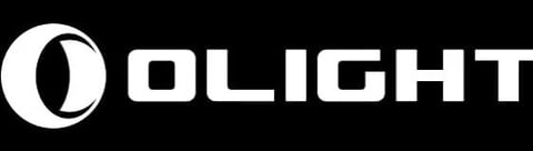 Olight logo featuring a circular symbol with white and black design next to the text OLIGHT in bold letters