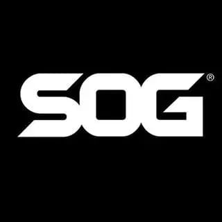 SOG brand logo in white on black background
